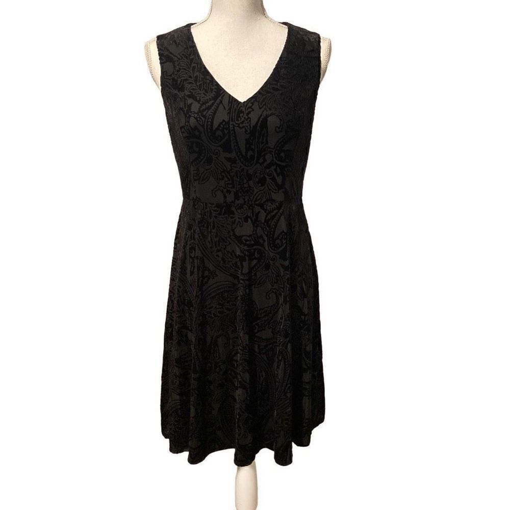 Tommy Hilfiger Black Patterned Dress